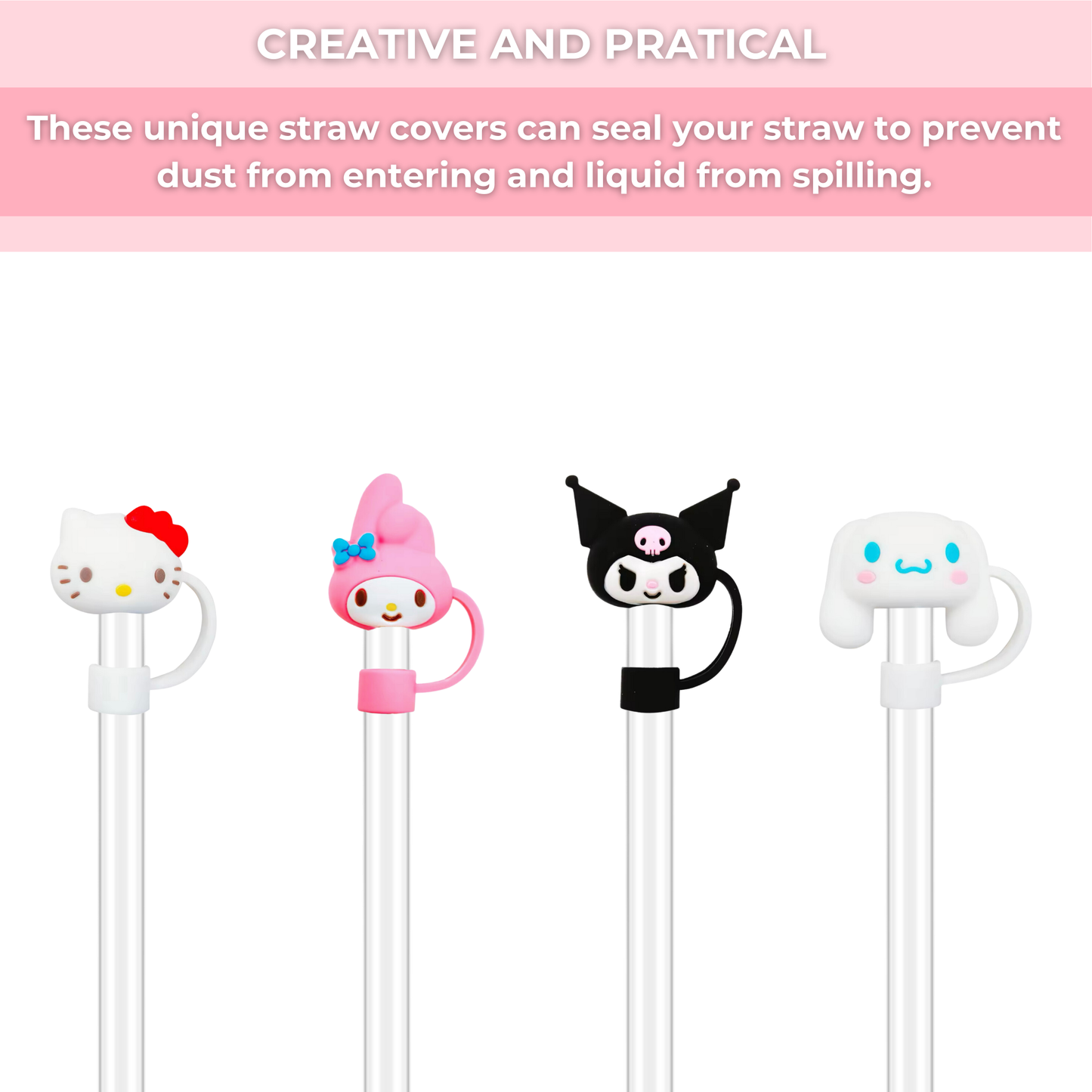 silicone straw covers