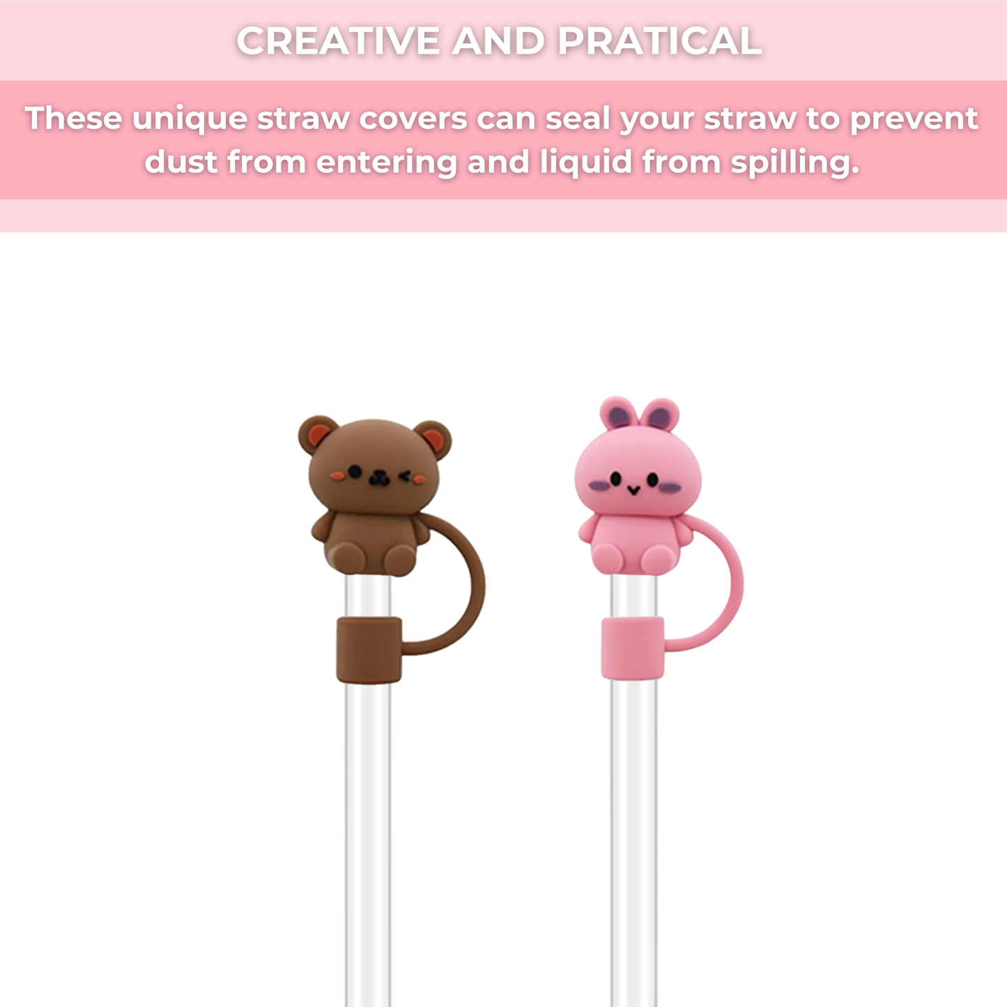 silicone straw covers
