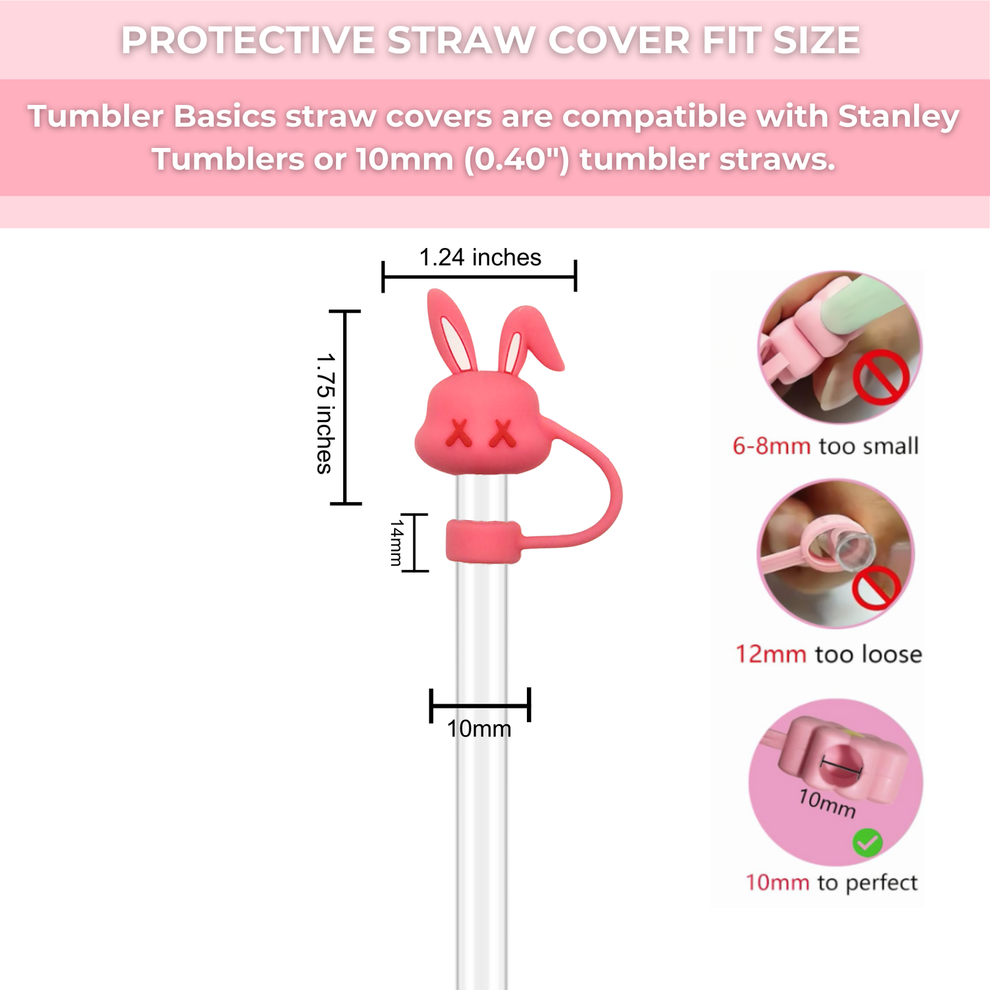 Crazy Bunny Straw Cover Set