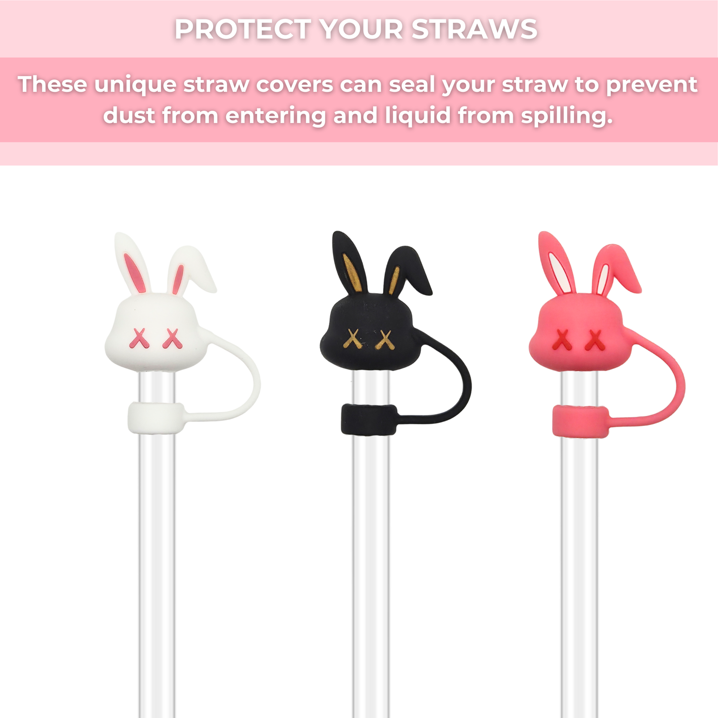 Crazy Bunny Straw Cover Set