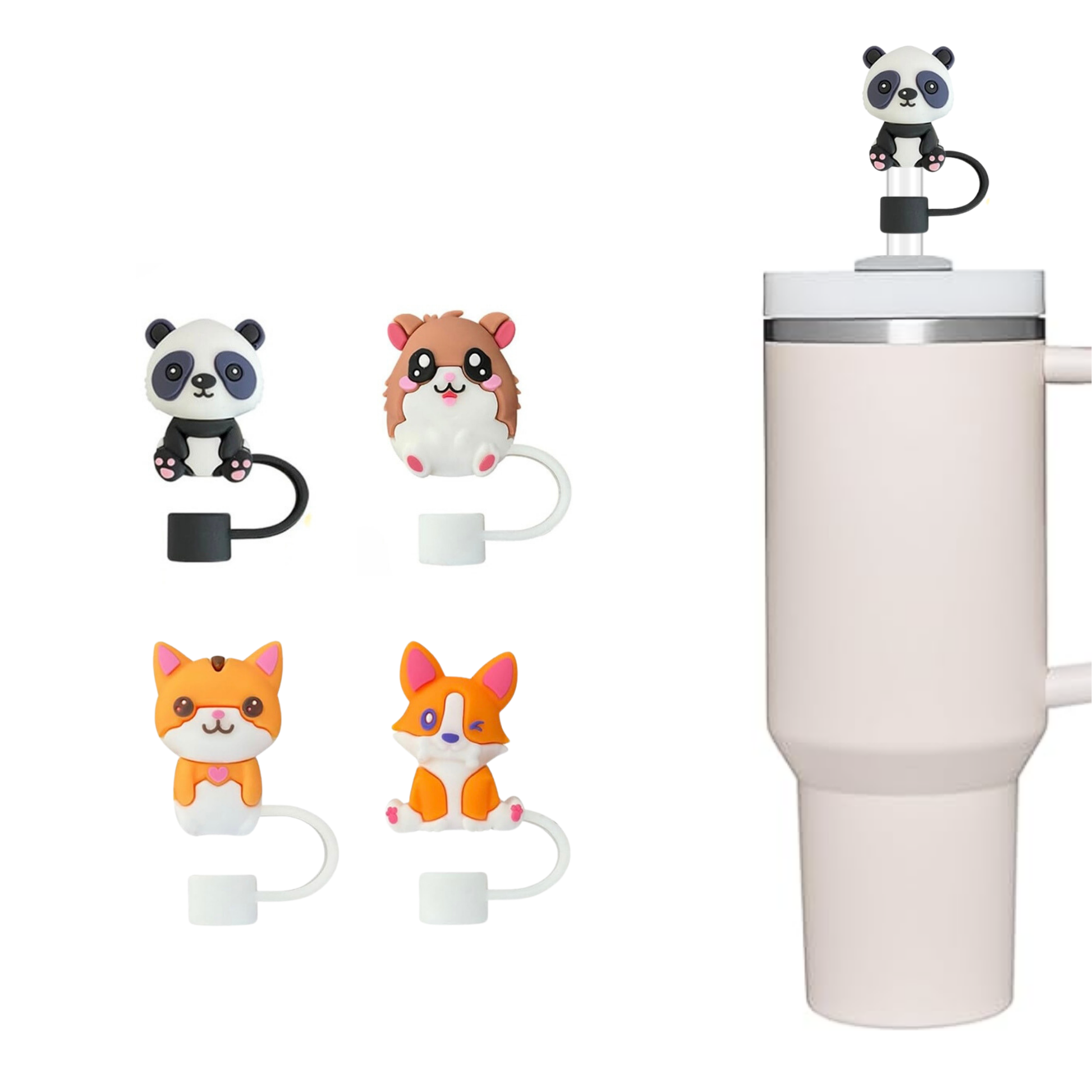 silicone straw covers