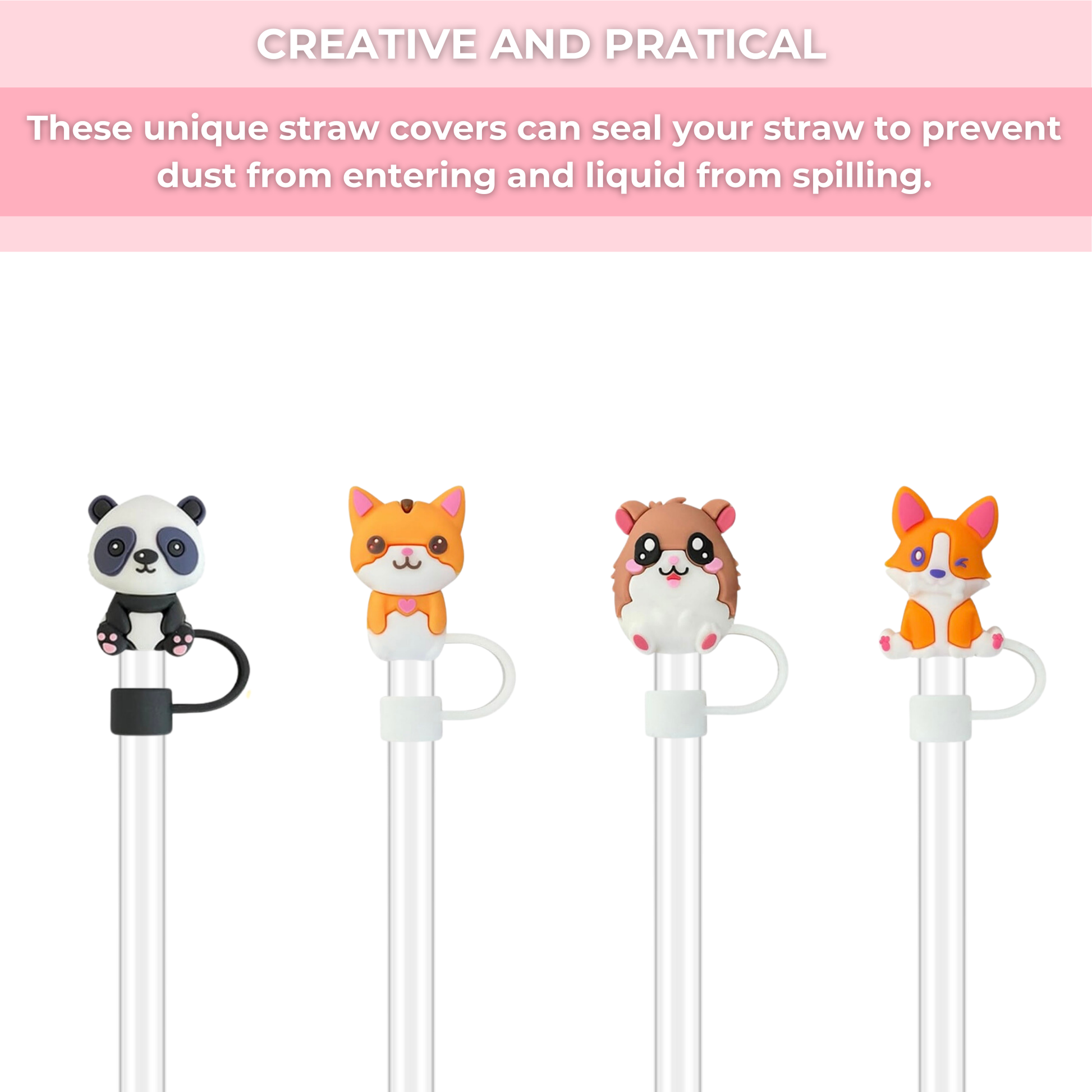 silicone straw covers